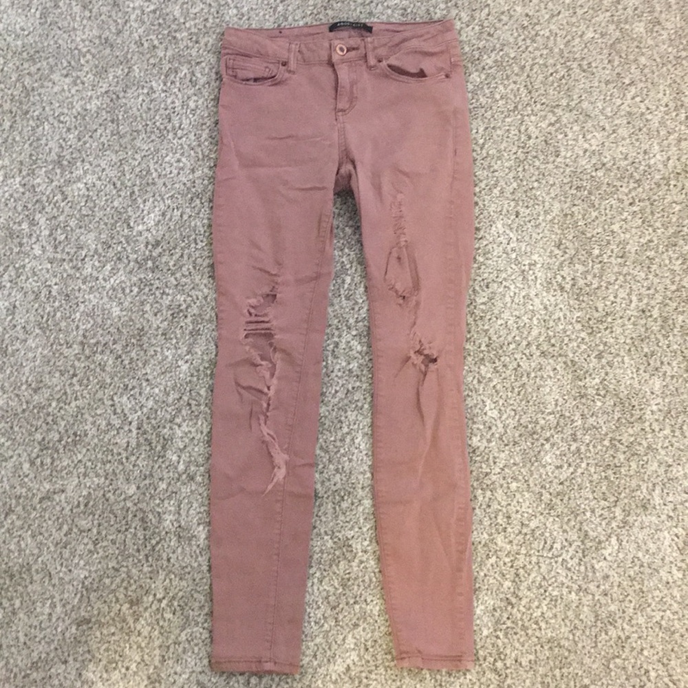 Rustic Punk Ripped Jeans